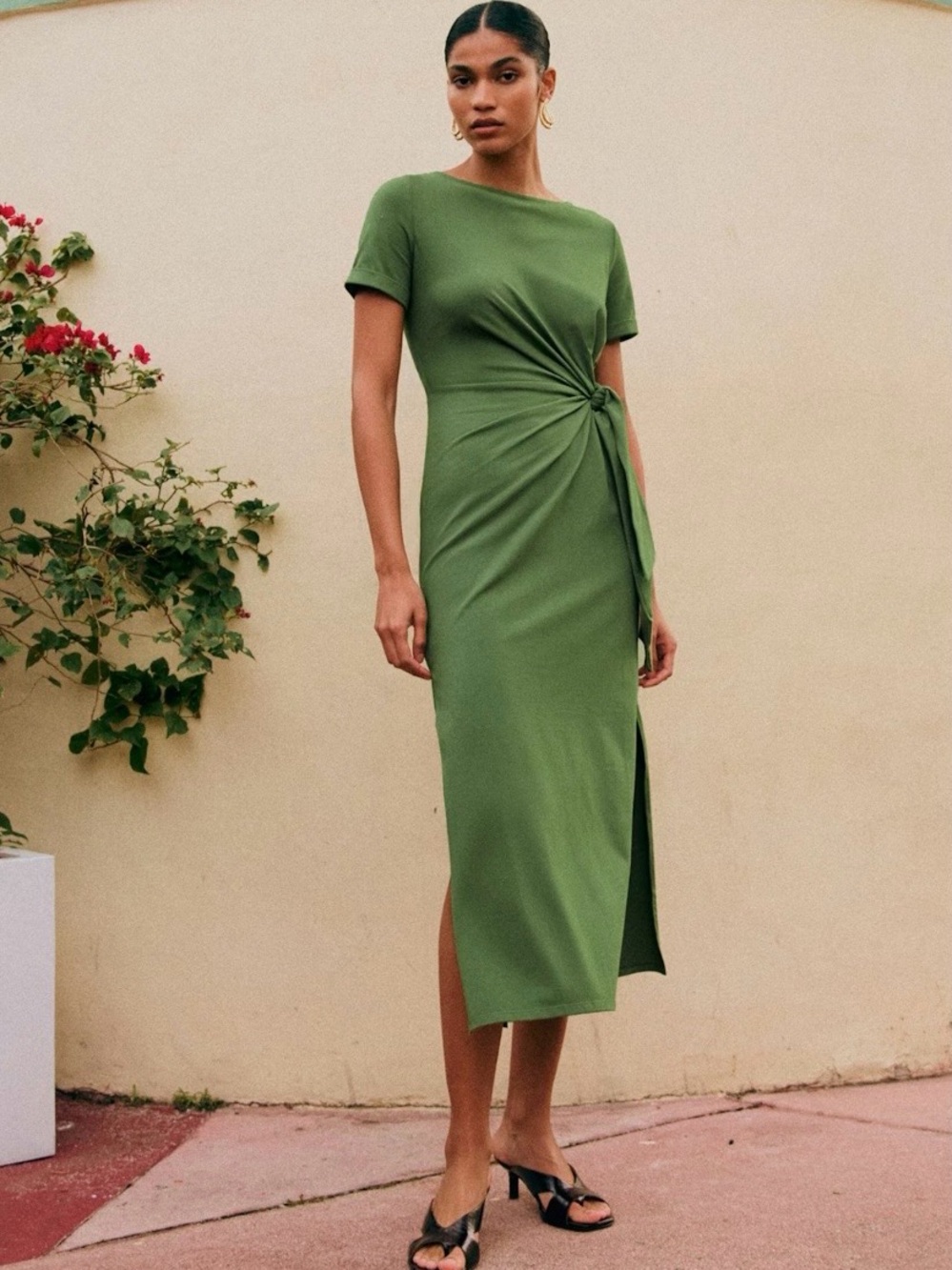 NWT Sézane lime green Pippa dress